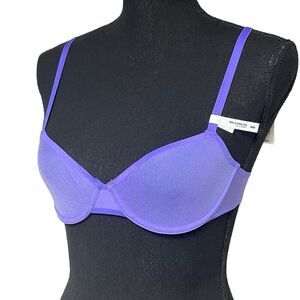 Aerie Smoothez Dark Periwinkle Purple Balconette Bra